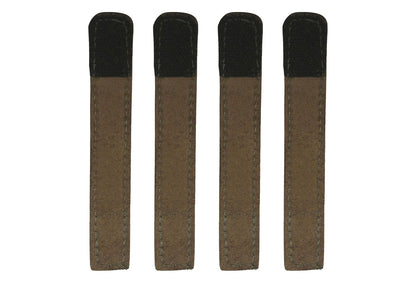 Premium Leather Handlebar Cable Wrap for Motorcycles | Wire Management & Protection Cover | Universal Fit | Set of 4 | (Olive)