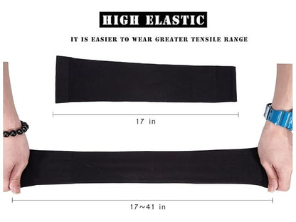 Protection Arm Sleeves Protect From Sun And Tanning Must Have For Every Sports Person & Every Person Color Black