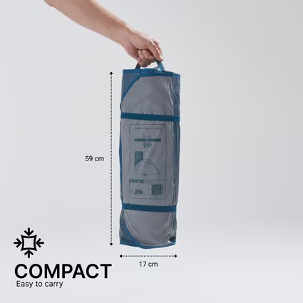QUECHUA 3 Person Camping Tent MH100 Grey