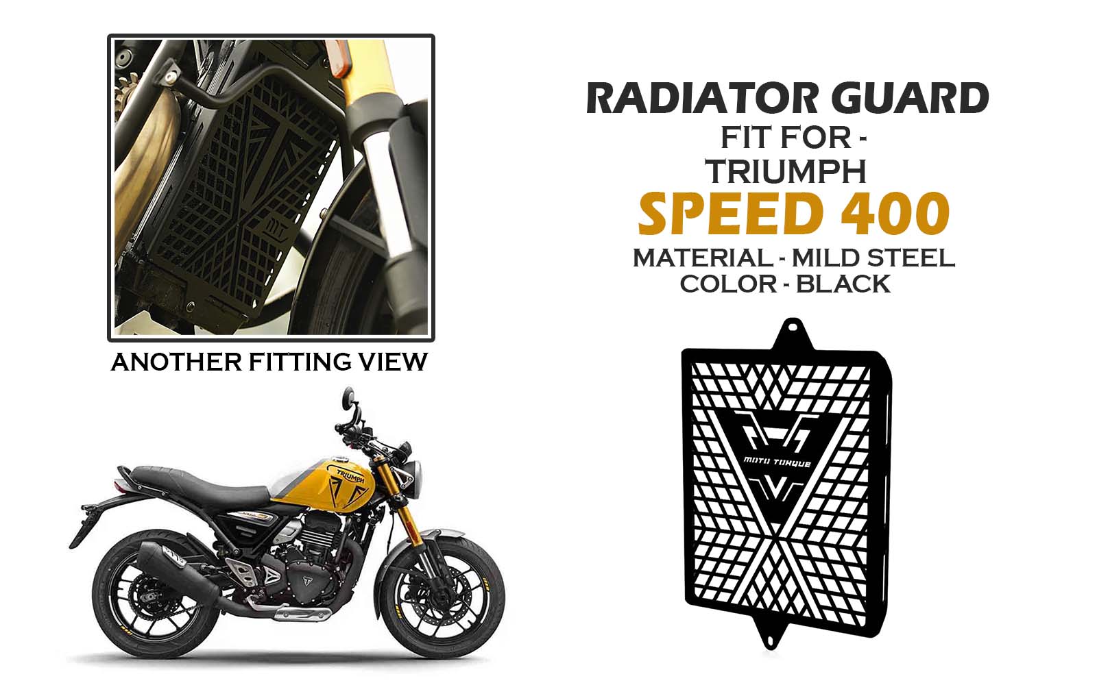 MOTO TORQUE RADIATOR GUARD (MS) FOR TRIUMPH SPEED 400