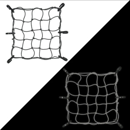REFLECTIVE BUNGEE TIE DOWN NET (12″ X 12″)