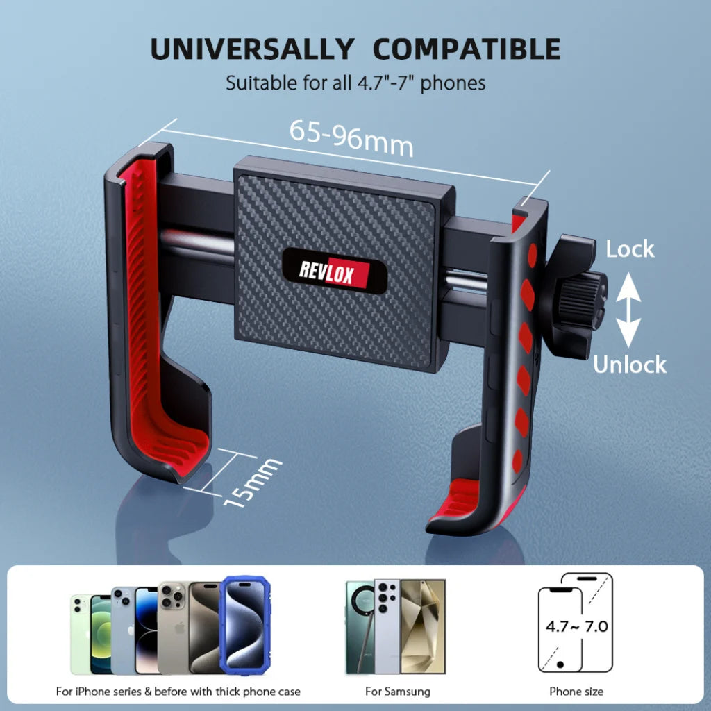 REVLOX Clutch RM Handlebar Phone Mount /Mobile Holder Universal Motercycle