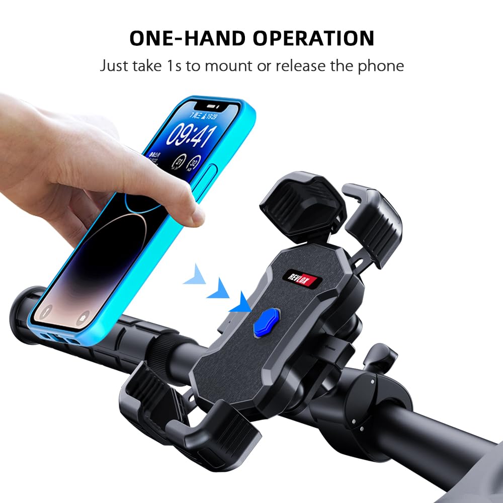 REVLOX FlexPro Motorcycle Mobile Mount/Mobile Holder with Vibration Dampener