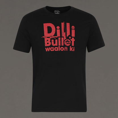 ROYAL ENFIELD DILLI BULLET WALLON KI TSHIRT BLACK