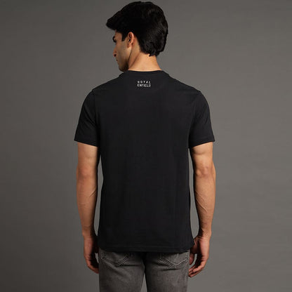 ROYAL ENFIELD DILLI BULLET WALLON KI TSHIRT BLACK