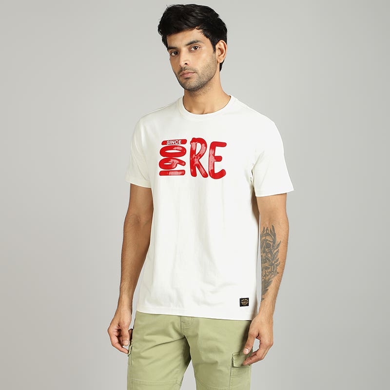 ROYAL ENFIELD 1901 RE TSHIRT OFF WHITE