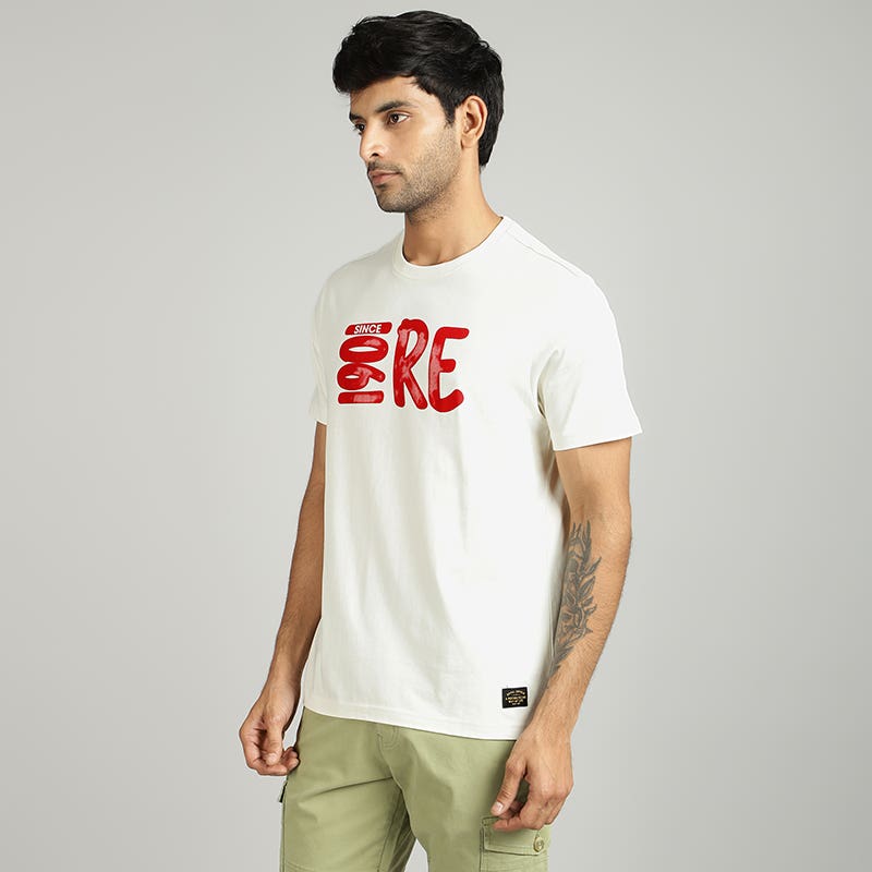ROYAL ENFIELD 1901 RE TSHIRT OFF WHITE