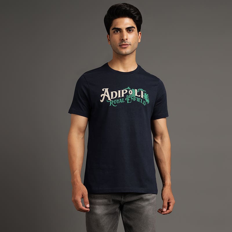 ADIPOLI ROYAL ENFIELD TSHIRT NAVY