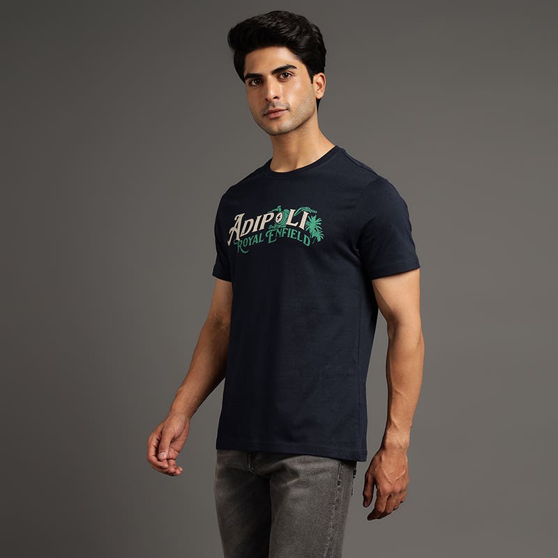 ADIPOLI ROYAL ENFIELD TSHIRT NAVY