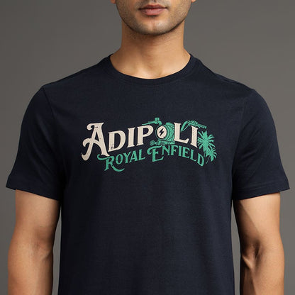 ADIPOLI ROYAL ENFIELD TSHIRT NAVY