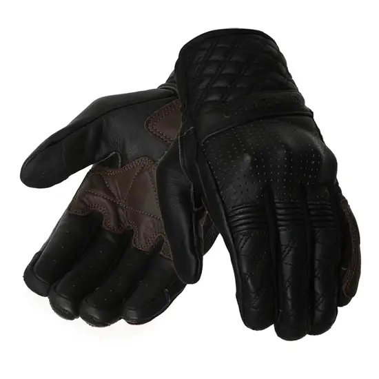 ROYAL ENFIELD BRAVADO GLOVES BLACK & BROWN