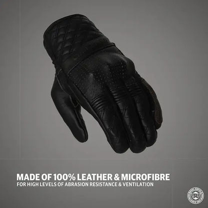 ROYAL ENFIELD BRAVADO GLOVES BLACK & BROWN