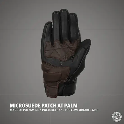 ROYAL ENFIELD BRAVADO GLOVES BLACK & BROWN