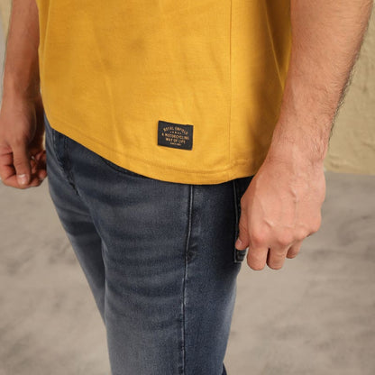 ROYAL ENFIELD BRAVEHEART MEN'S T SHIRT MUSTARD