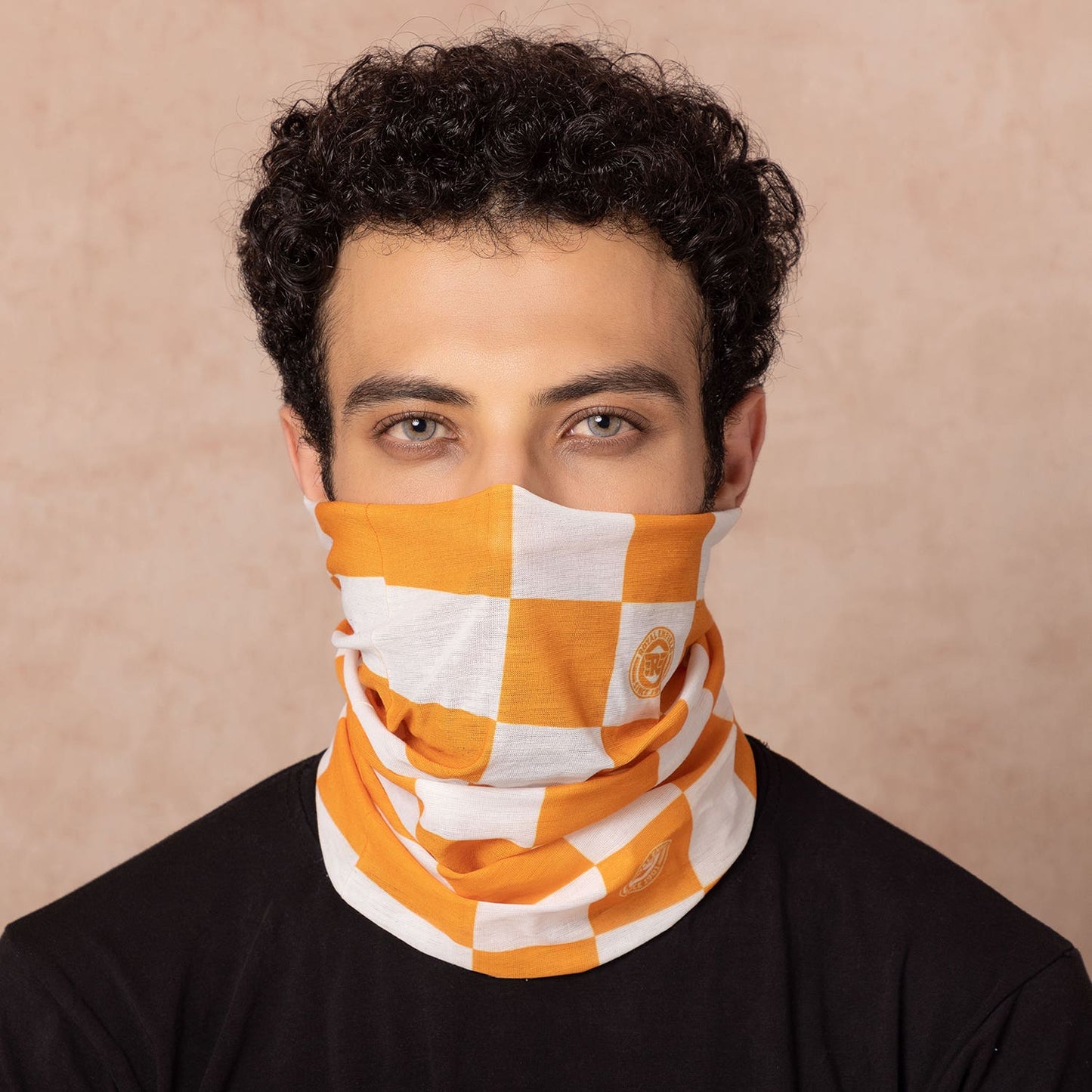 ROYAL ENFIELD CHECKERED HEADGEAR CADMIUM YELLOW