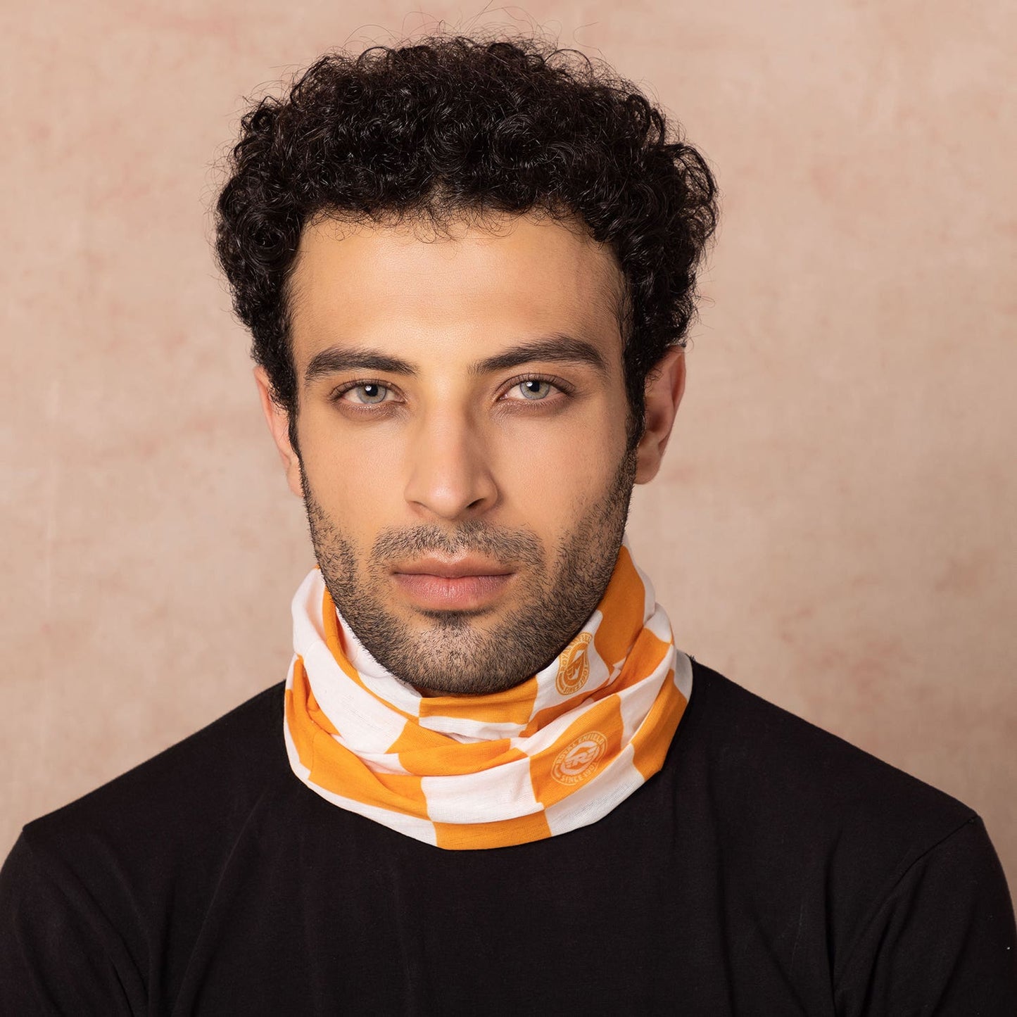 ROYAL ENFIELD CHECKERED HEADGEAR CADMIUM YELLOW