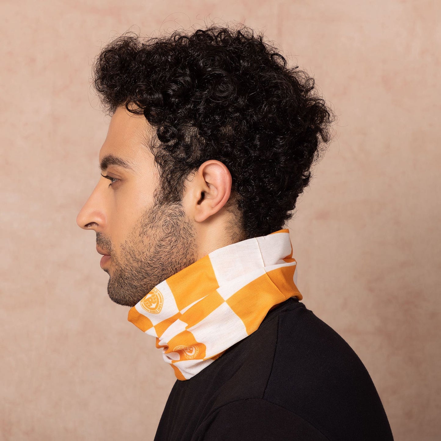 ROYAL ENFIELD CHECKERED HEADGEAR CADMIUM YELLOW