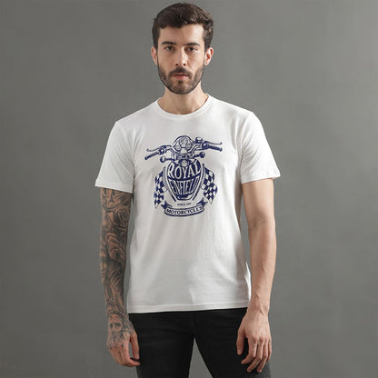 ROYAL ENFIELD CLASSIC TANK T SHIRT WHITE
