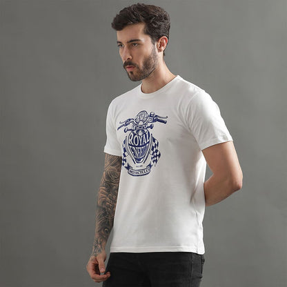 ROYAL ENFIELD CLASSIC TANK T SHIRT WHITE