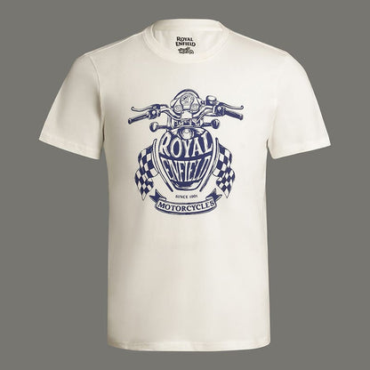 ROYAL ENFIELD CLASSIC TANK T SHIRT WHITE