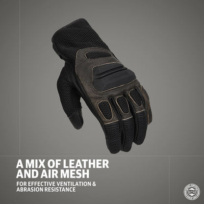 ROYAL ENFIELD CRAGSMAN GLOVES BLACK & BROWN