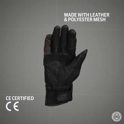 ROYAL ENFIELD CRAGSMAN GLOVES BLACK & BROWN