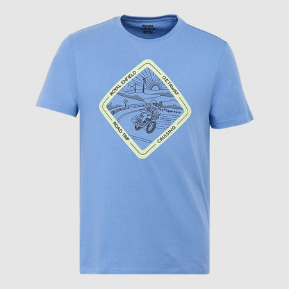 ROYAL ENFIELD CRUISING GETAWAY T SHIRT BLUE
