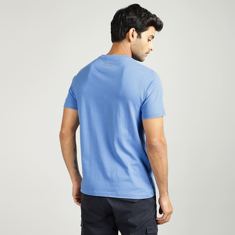 ROYAL ENFIELD CRUISING GETAWAY T SHIRT BLUE