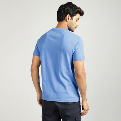 ROYAL ENFIELD CRUISING GETAWAY T SHIRT BLUE