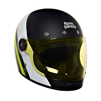 ROYAL ENFIELD DRIFTER V2 HELMET MATT BLACK & WHITE