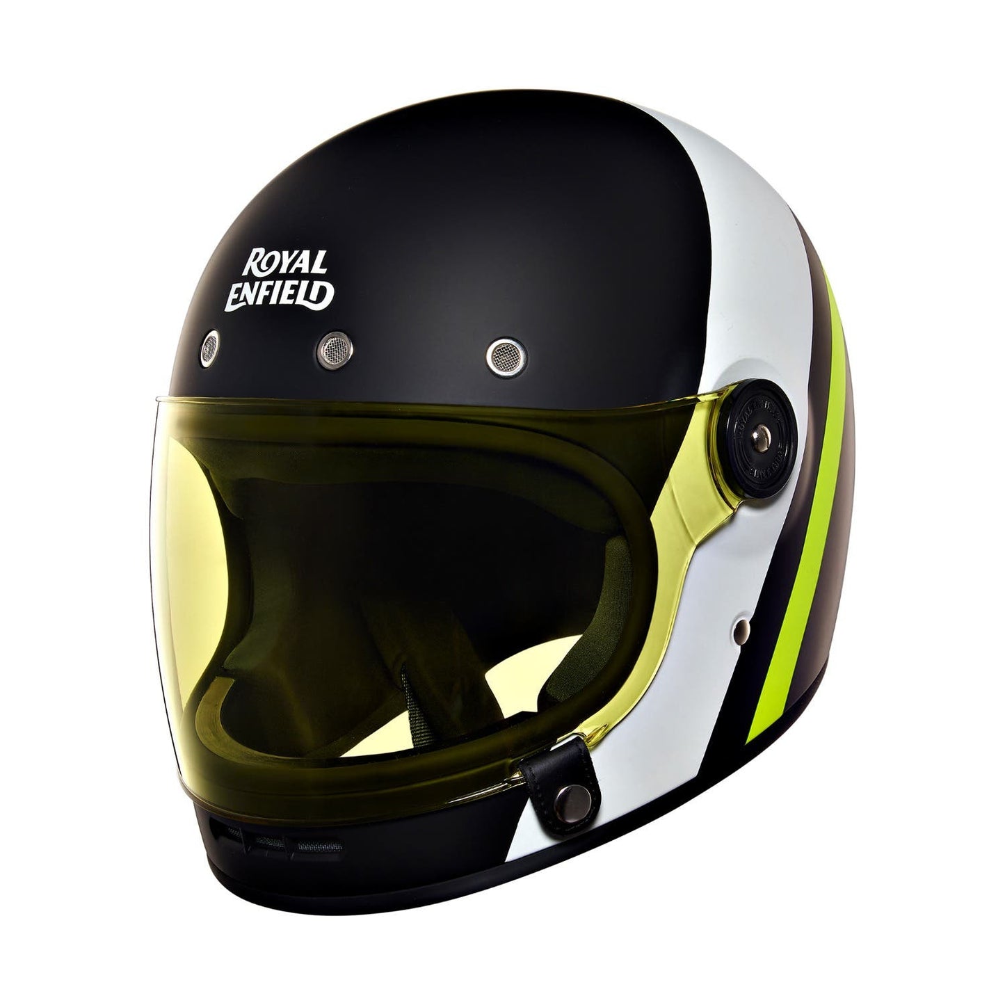 ROYAL ENFIELD DRIFTER V2 HELMET MATT BLACK & WHITE