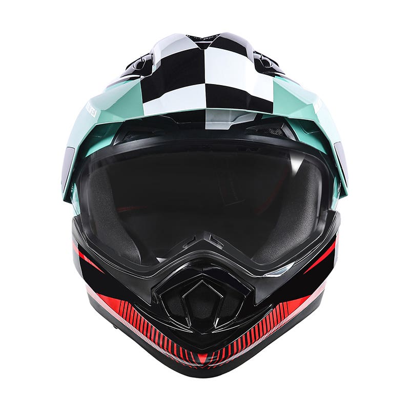 ROYAL ENFIELD ESCAPADE CHEQUER HELMET SEA GREEN