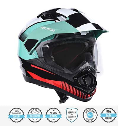 ROYAL ENFIELD ESCAPADE CHEQUER HELMET SEA GREEN
