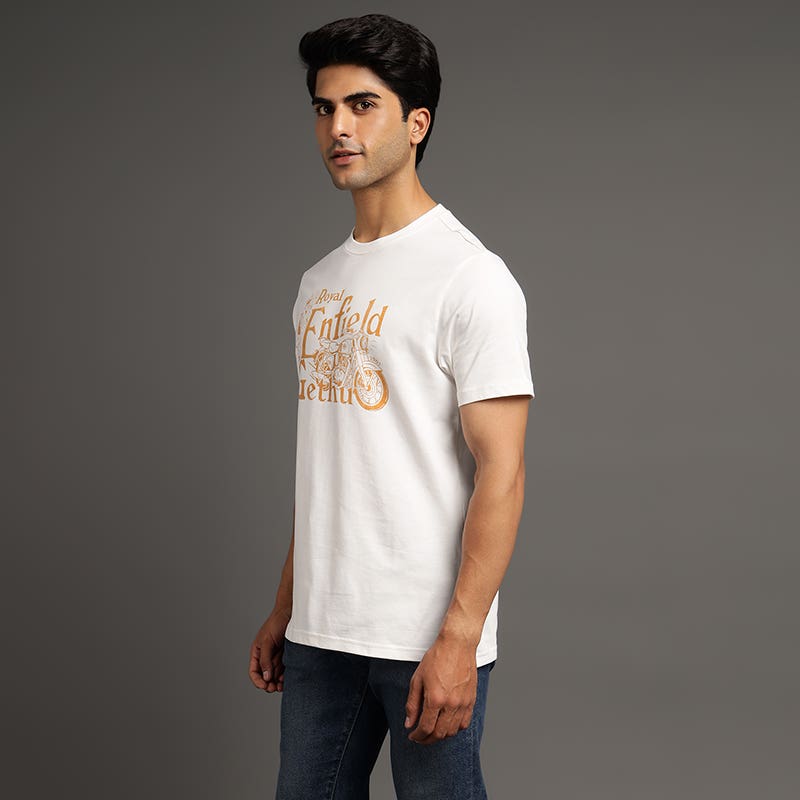 ROYAL ENFIELD GETHU T SHIRT WHITE