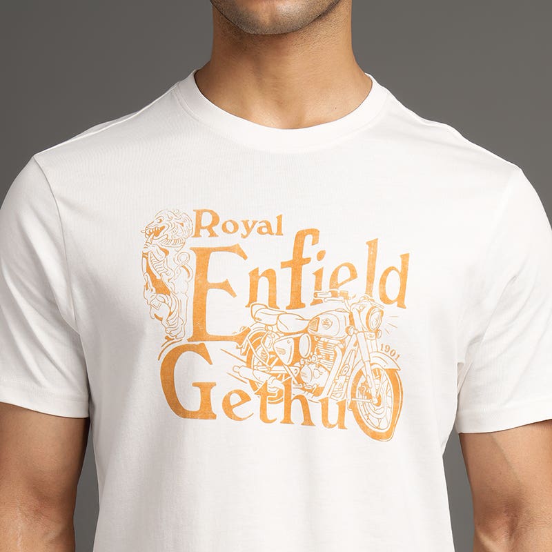 ROYAL ENFIELD GETHU T SHIRT WHITE