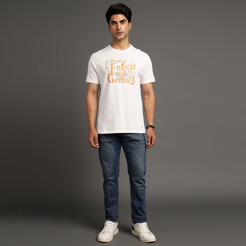 ROYAL ENFIELD GETHU T SHIRT WHITE