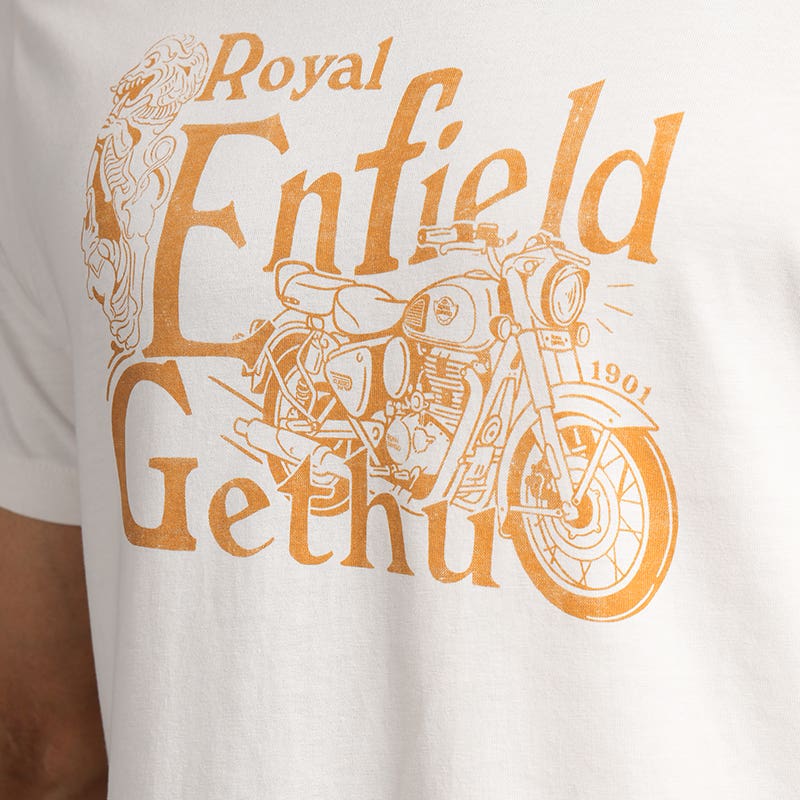 ROYAL ENFIELD GETHU T SHIRT WHITE