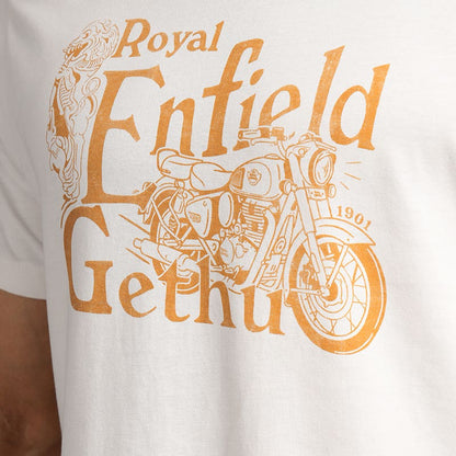 ROYAL ENFIELD GETHU T SHIRT WHITE