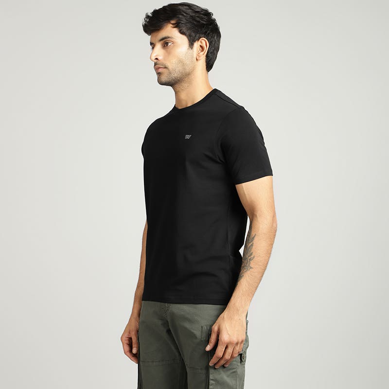 ROYAL ENFIELD GREAT OUTDOORS REFLECTIVE TSHIRT BLACK