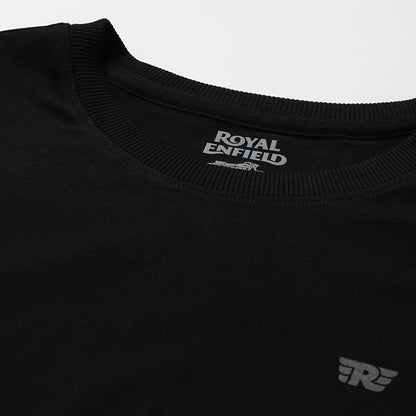 ROYAL ENFIELD GREAT OUTDOORS REFLECTIVE TSHIRT BLACK