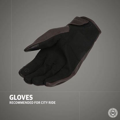 ROYAL ENFIELD GRITTY GLOVES BROWN & YELLOW