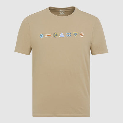 ROYAL ENFIELD HIGHWAY SIGNAGES T SHIRT LIGHT BROWN
