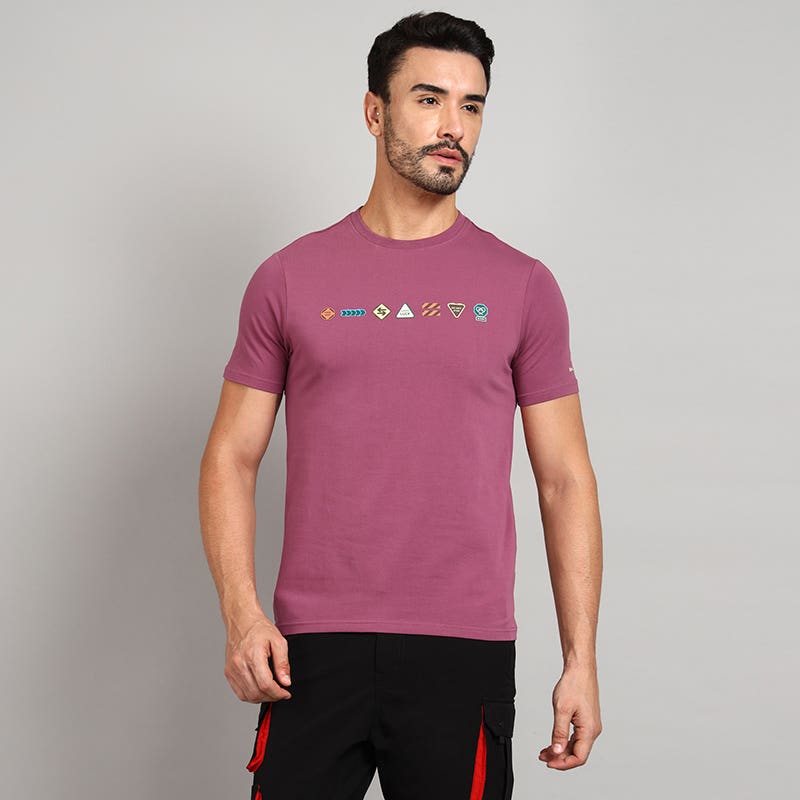 ROYAL ENFIELD HIGHWAY SIGNAGES T SHIRT PURPLE