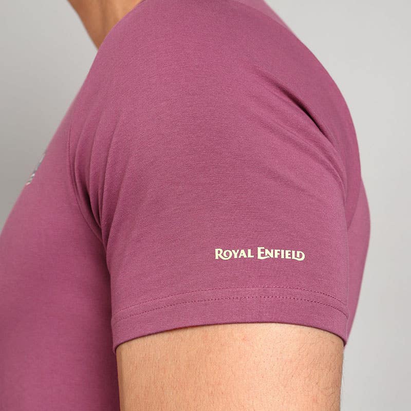 ROYAL ENFIELD HIGHWAY SIGNAGES T SHIRT PURPLE