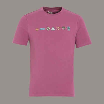 ROYAL ENFIELD HIGHWAY SIGNAGES T SHIRT PURPLE