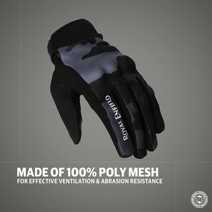 ROYAL ENFIELD INTREPID GLOVES GREY CAMO