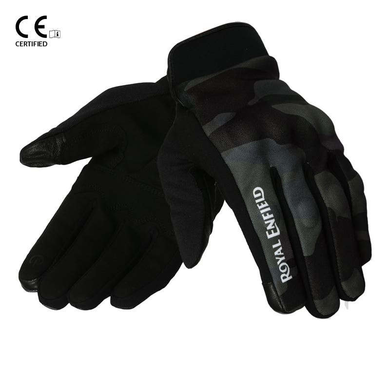 ROYAL ENFIELD INTREPID GLOVES OLIVE CAMO