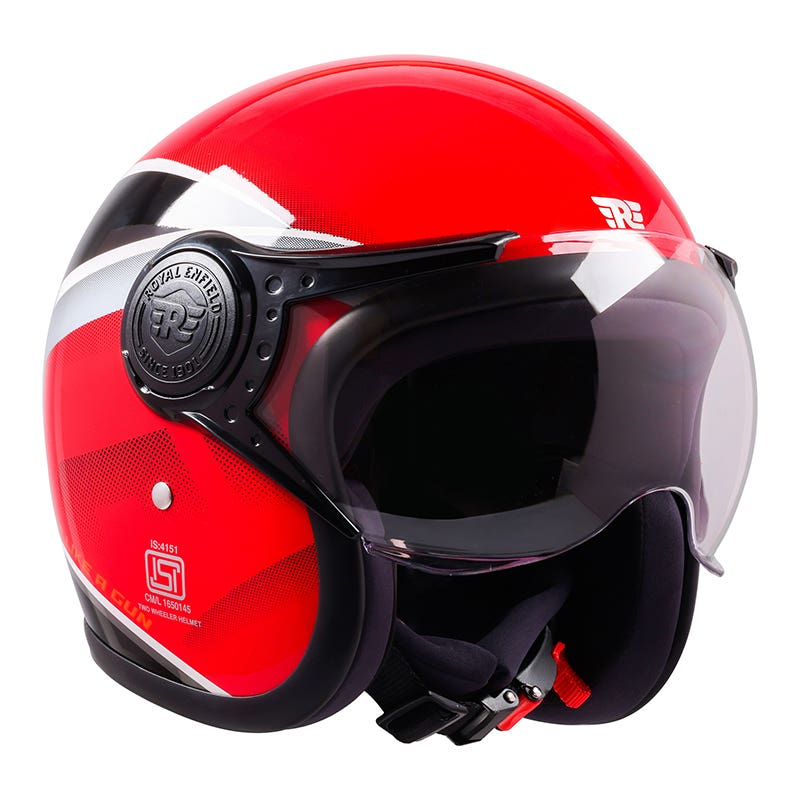 ROYAL ENFIELD JET OPEN FACE SONIC HELMET RED