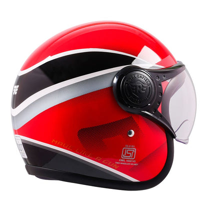 ROYAL ENFIELD JET OPEN FACE SONIC HELMET RED