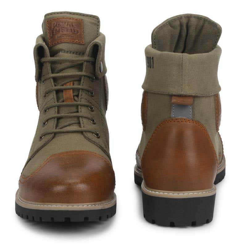 ROYAL ENFIELD KARGIL BOOTS LIGHT OLIVE & TAN